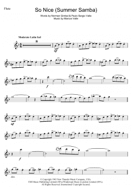 page one of So Nice (Summer Samba) (Flute Solo)