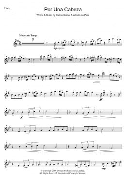 page one of Por Una Cabeza (Flute Solo)