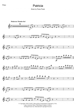 page one of Patricia (Flute Solo)
