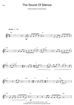 page one of The Sound Of Silence (Flute Solo)