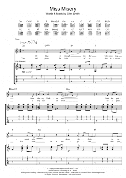page one of Miss Misery (Guitar Tab)