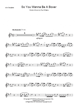 page one of So You Wanna Be A Boxer (Lead Sheet / Fake Book)