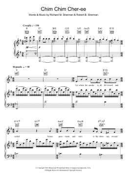page one of Chim Chim Cher-ee (from Mary Poppins) (Piano, Vocal & Guitar Chords)