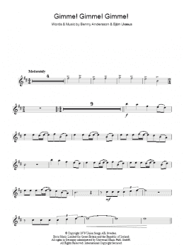 page one of Gimme! Gimme! Gimme! (A Man After Midnight) (Lead Sheet / Fake Book)