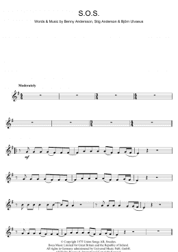 page one of S.O.S. (Clarinet Solo)