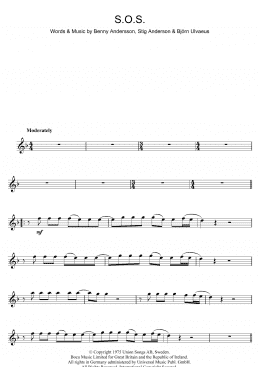 page one of S.O.S. (Flute Solo)