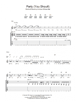 page one of We Party (You Shout) (Guitar Tab)