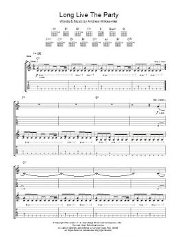 page one of Long Live The Party (Guitar Tab)
