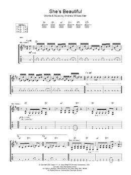 page one of She Is Beautiful (Guitar Tab)