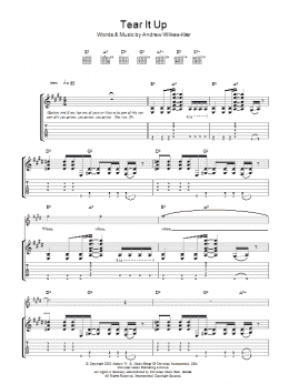 page one of Tear It Up (Guitar Tab)
