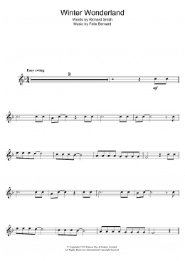 page one of Winter Wonderland (Flute Solo)