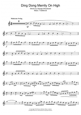 page one of Ding Dong! Merrily On High (Tenor Sax Solo)