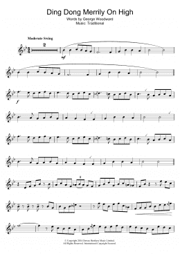 page one of Ding Dong! Merrily On High (Flute Solo)