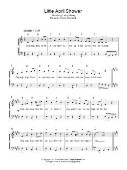 page one of Little April Shower (Easy Piano)