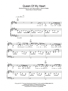 page one of Queen Of My Heart (Piano, Vocal & Guitar Chords)