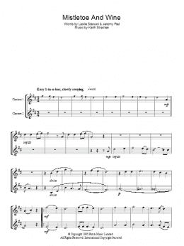 page one of Mistletoe And Wine (Lead Sheet / Fake Book)