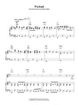 page one of Portrait (Piano, Vocal & Guitar Chords)