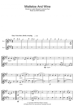 page one of Mistletoe And Wine (Tenor Sax Solo)