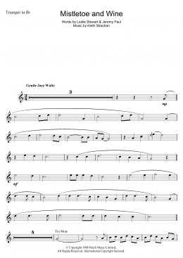 page one of Mistletoe And Wine (Trumpet Solo)