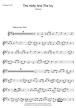 page one of The Holly And The Ivy (Trumpet Solo)
