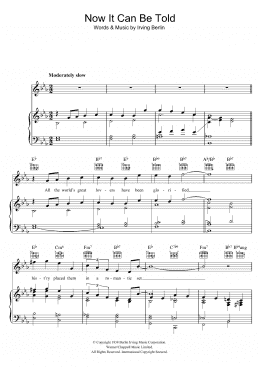 page one of Now It Can Be Told (Piano, Vocal & Guitar Chords)