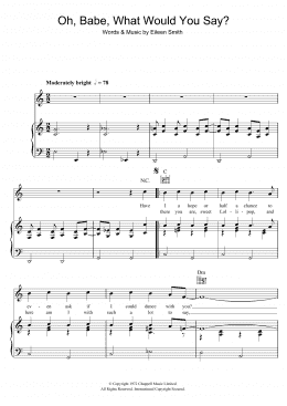 page one of Oh, Babe, What Would You Say? (Piano, Vocal & Guitar Chords)