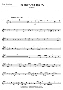 page one of The Holly And The Ivy (Tenor Sax Solo)