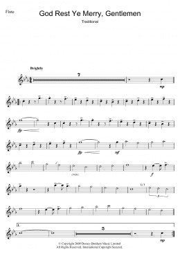 page one of God Rest Ye Merry, Gentlemen (Flute Solo)