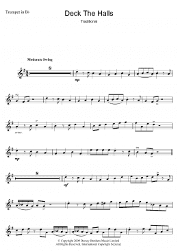 page one of Deck The Halls (Trumpet Solo)