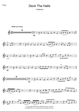 page one of Deck The Halls (Flute Solo)