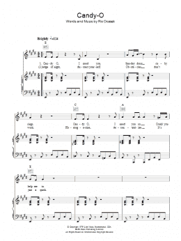 page one of Candy-O (Piano, Vocal & Guitar Chords)