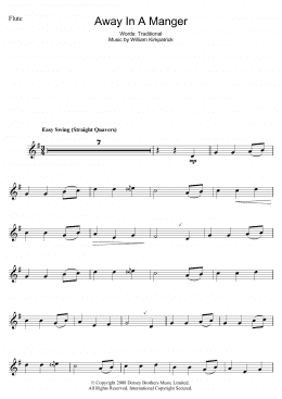 page one of Away In A Manger (Flute Solo)
