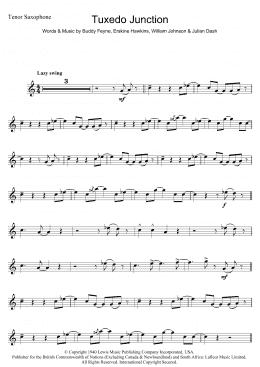 page one of Tuxedo Junction (Tenor Sax Solo)