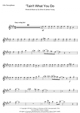 page one of 'Tain't What You Do (It's The Way That Cha Do It) (Alto Sax Solo)
