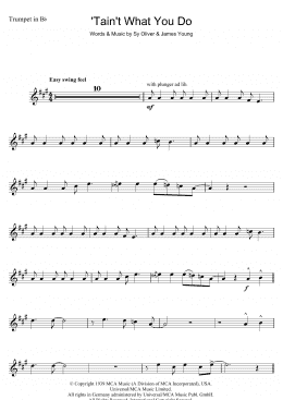 page one of 'Tain't What You Do (It's The Way That Cha Do It) (Trumpet Solo)