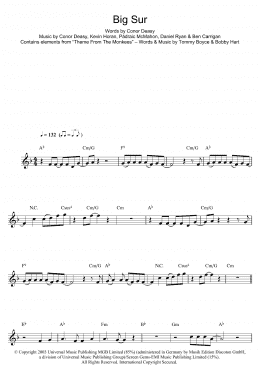 page one of Big Sur (Clarinet Solo)