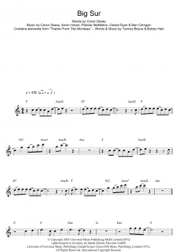 page one of Big Sur (Flute Solo)