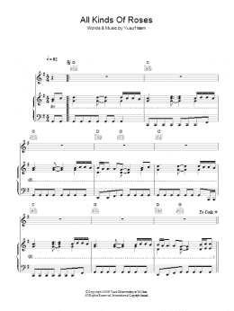 page one of All Kinds Of Roses (Piano, Vocal & Guitar Chords)