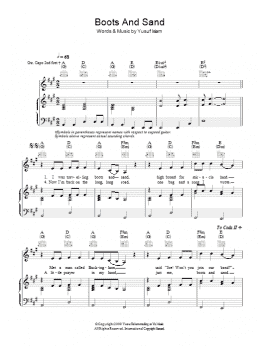 page one of Boots And Sand (Piano, Vocal & Guitar Chords)