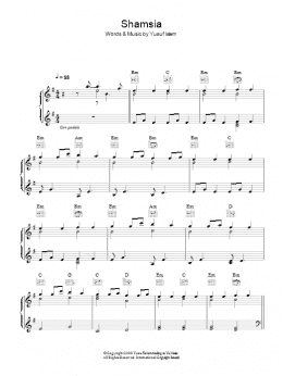 page one of Shamsia (Piano, Vocal & Guitar Chords)