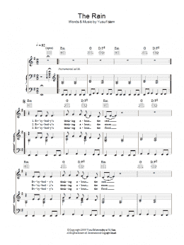 page one of The Rain (Piano, Vocal & Guitar Chords)
