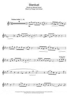 page one of Stardust (Tenor Sax Solo)