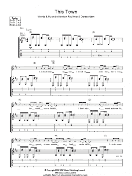 page one of This Town (Guitar Tab)