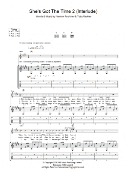 page one of She's Got The Time 2 (Interlude) (Guitar Tab)