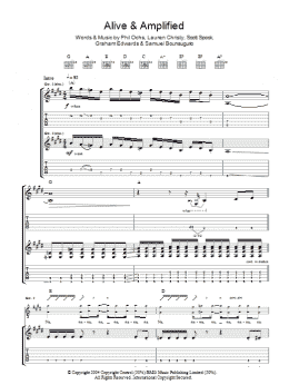 page one of Alive And Amplified (Guitar Tab)