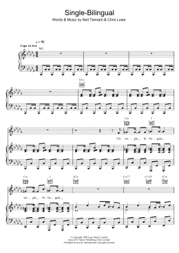 page one of Single-Bilingual (Piano, Vocal & Guitar Chords)