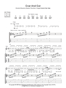 page one of Over And Out (Guitar Tab)