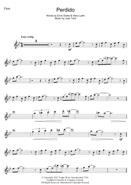 page one of Perdido (Flute Solo)