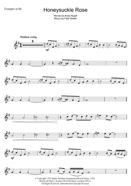 page one of Honeysuckle Rose (Trumpet Solo)