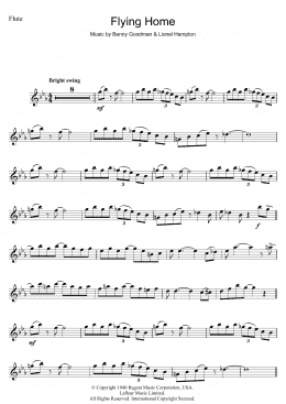page one of Flying Home (Flute Solo)